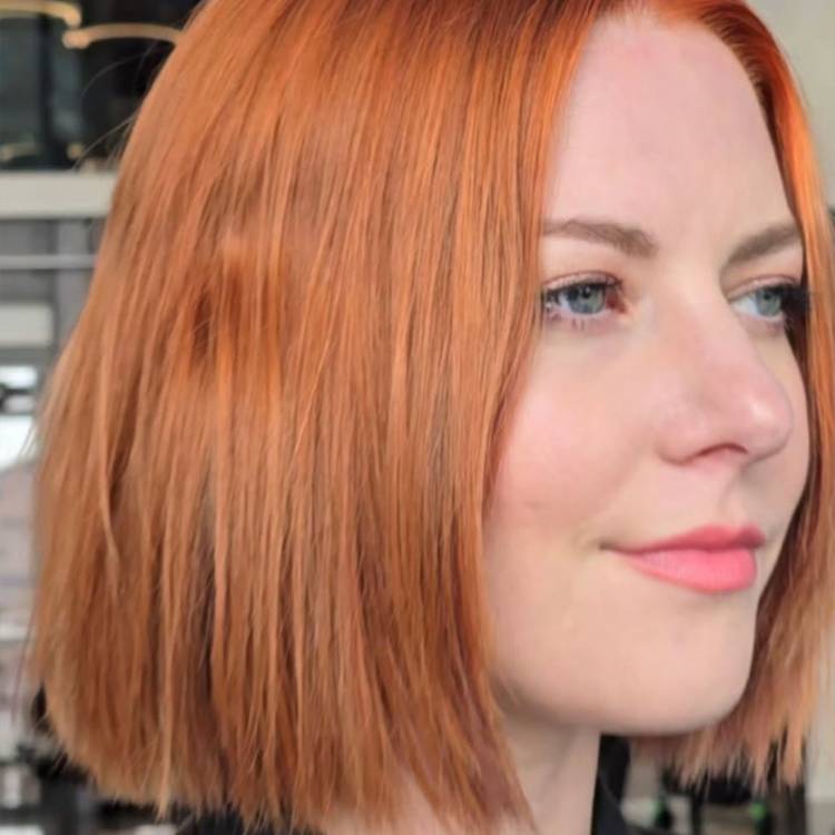 Red sun-kissed hair