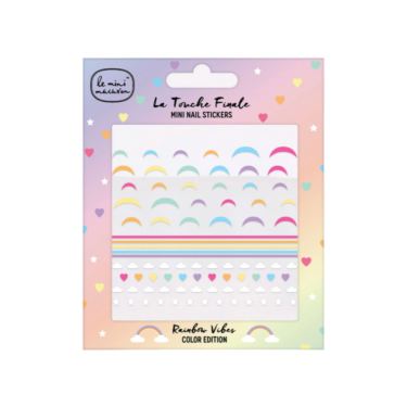 rainbow nail stickers