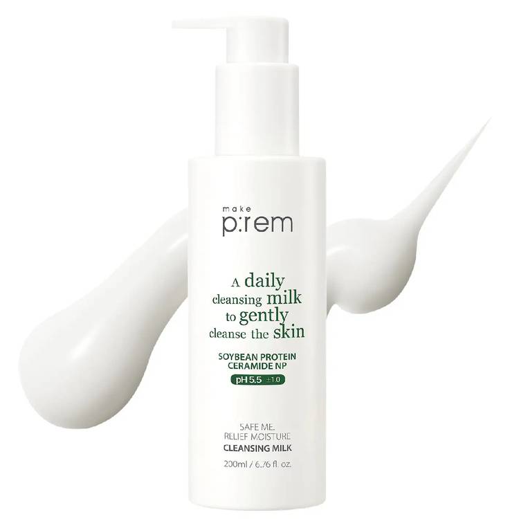 make p:rem Safe me. Relief Moisture Gentle Cleansing Milk