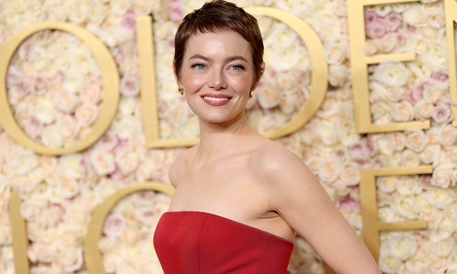 Emma Stone attends the 82nd Annual Golden Globe Awards at The Beverly Hilton on January 05, 2025 in Beverly Hills, California.