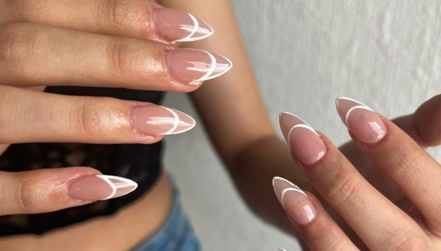 invisible french manicure nails