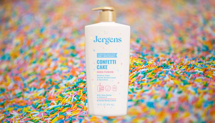 Jergens confetti cake lotion