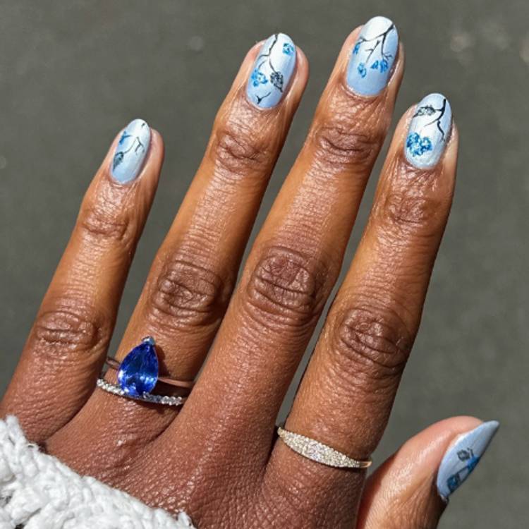 Shimmery Florals