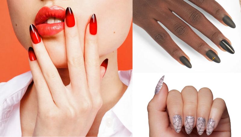 halloween press-on nails