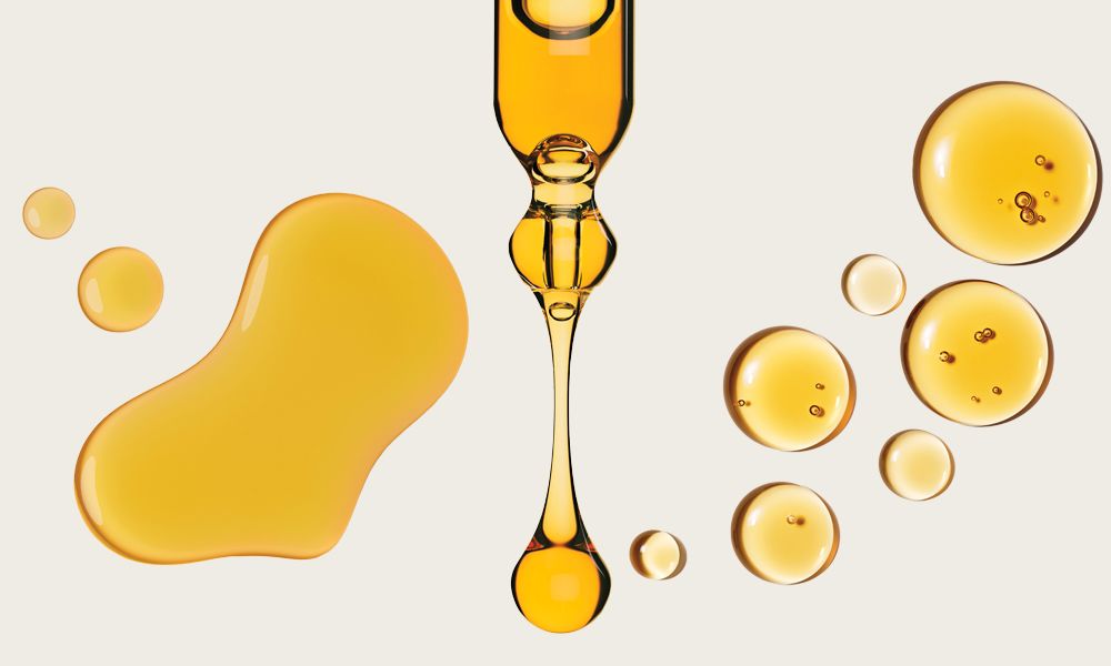 drops of skin care serum