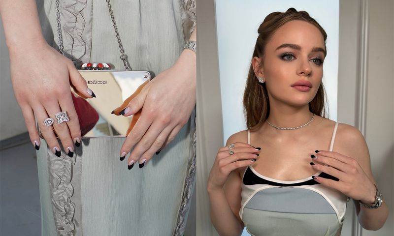 Joey King's vintage manicure for the Critics Choice Awards