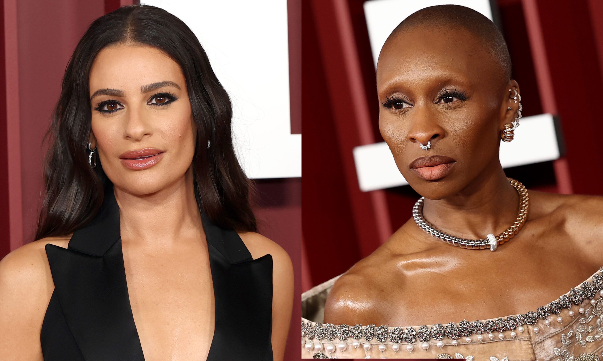 Lea Michele and Cynthia Erivo at the 2025 Tony Awards