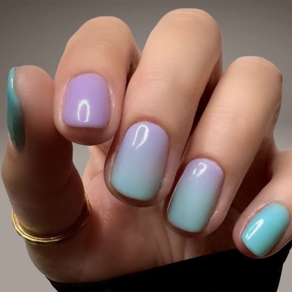 Blue and Purple Ombré