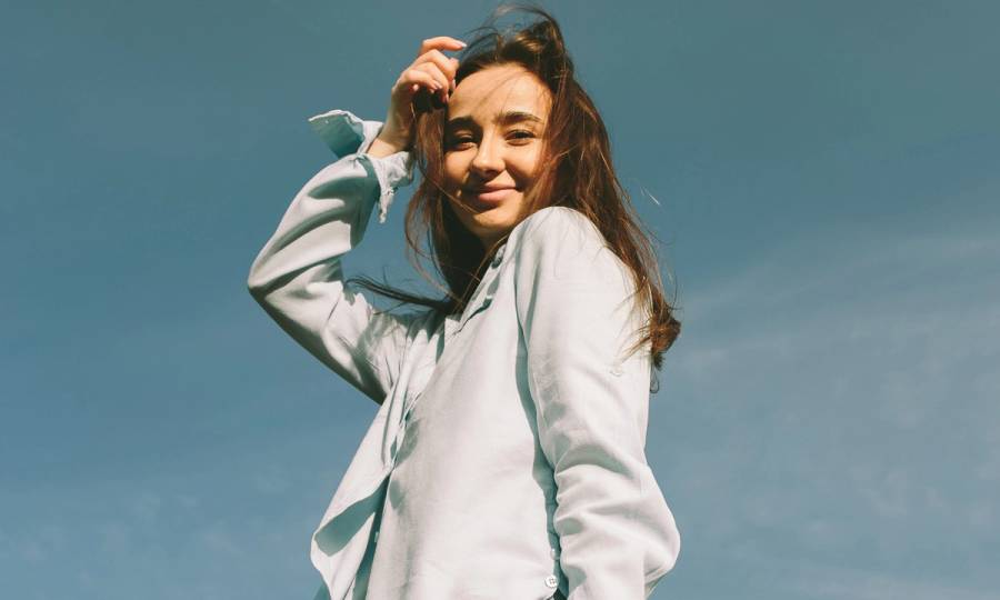 Young woman's outdoor portrait