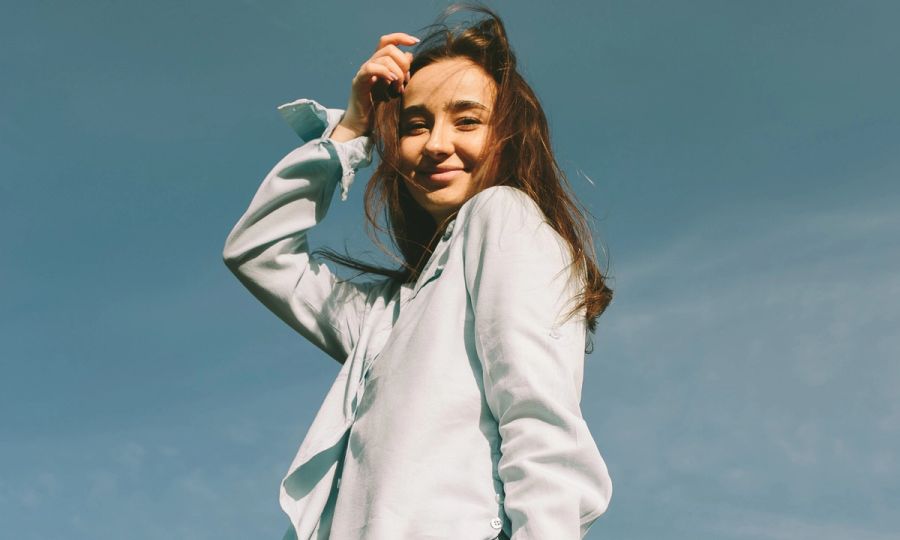 Young woman's outdoor portrait