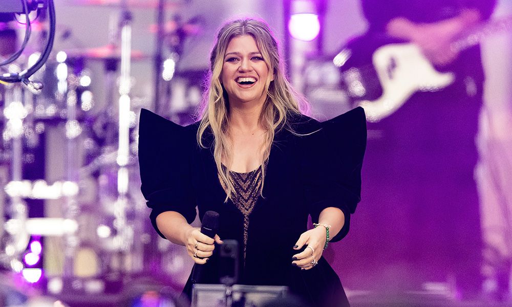 Kelly Clarkson is seen performing during NBC's "Today" show Citi Concert Series at Rockefeller Plaza on September 22, 2023 in New York City.