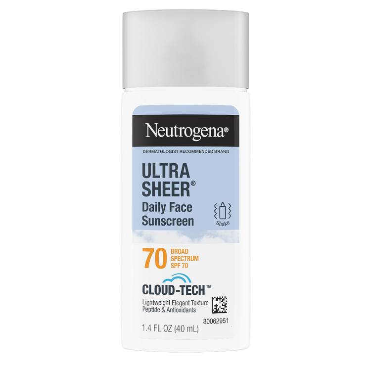 Neutrogena Ultra Sheer Daily Face Sunscreen SPF 70