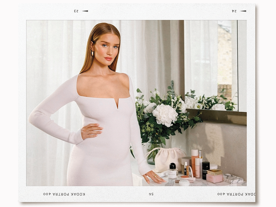 An Exclusive Look at What Rosie Huntington-Whiteley Keeps on Her Vanity