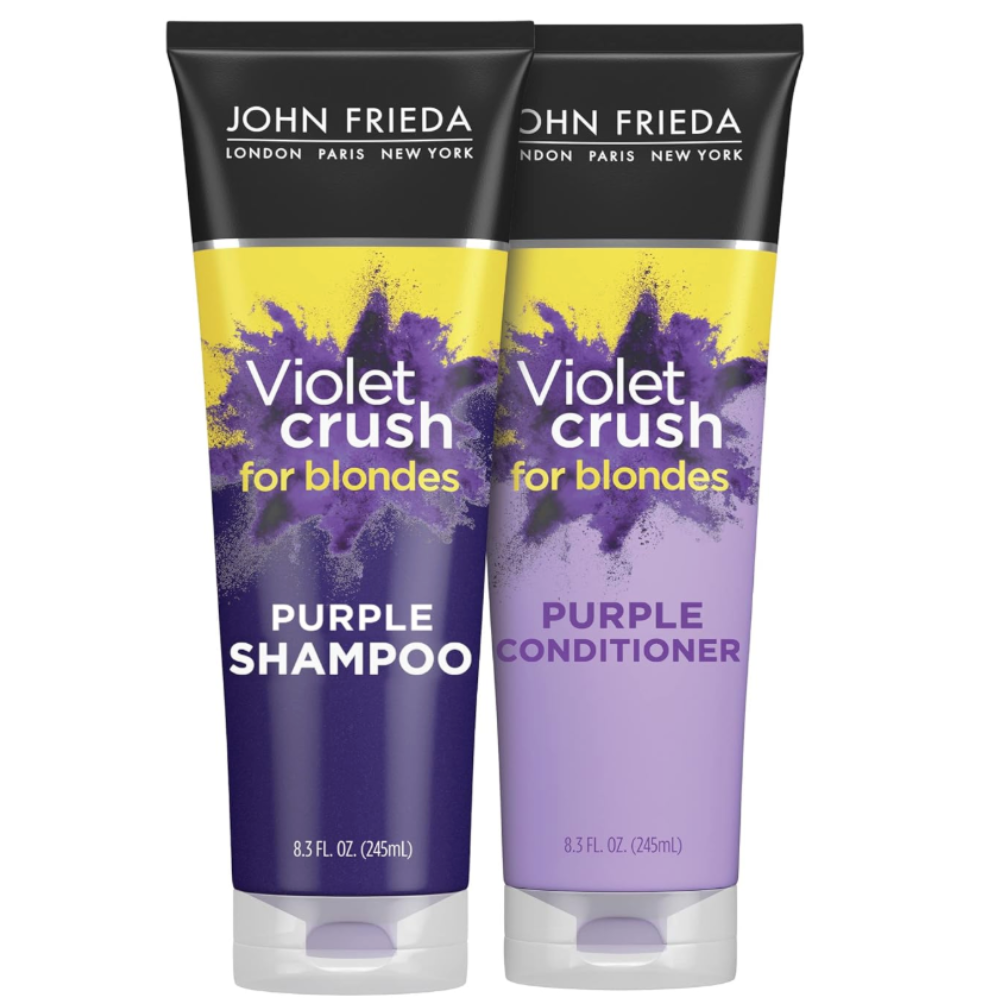 John Frieda Violet Crush Purple Shampoo and Conditioner ($21)