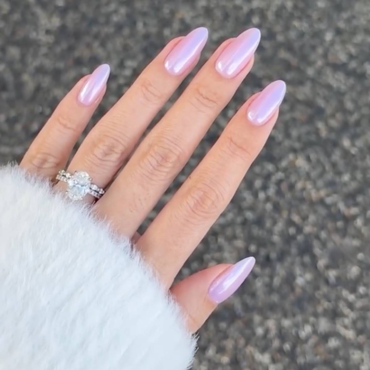 Glazed Taro Nails by @nailsbyzola