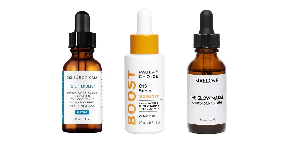 vitamin c and e serums