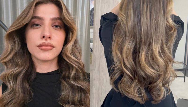 dark blonde suede hair color