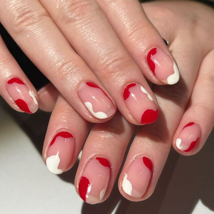 Negative Space Short Nails