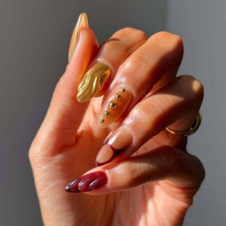 Burgundy &amp; Gold