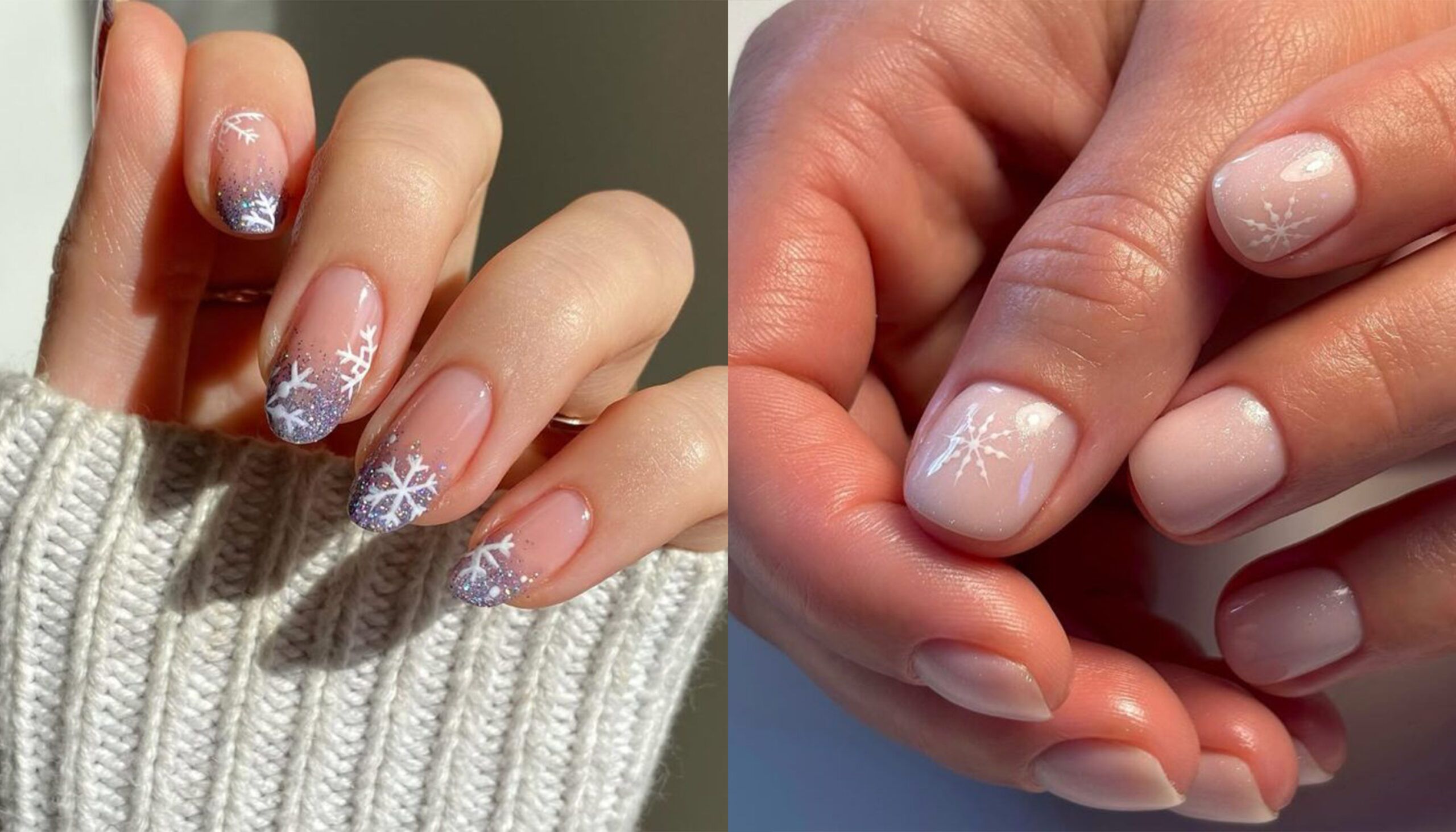 snowflake nails