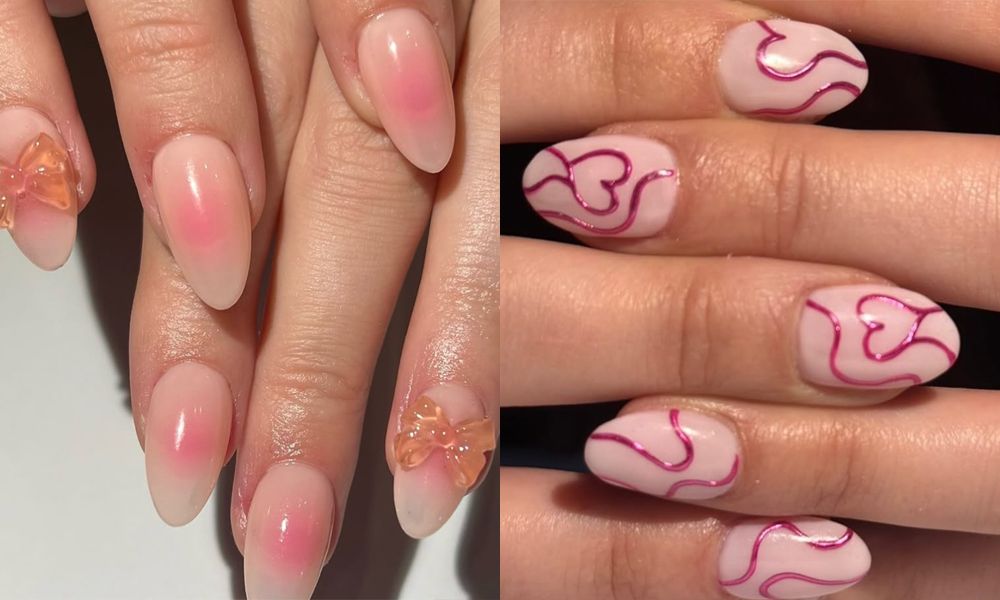 pink nail art ideas