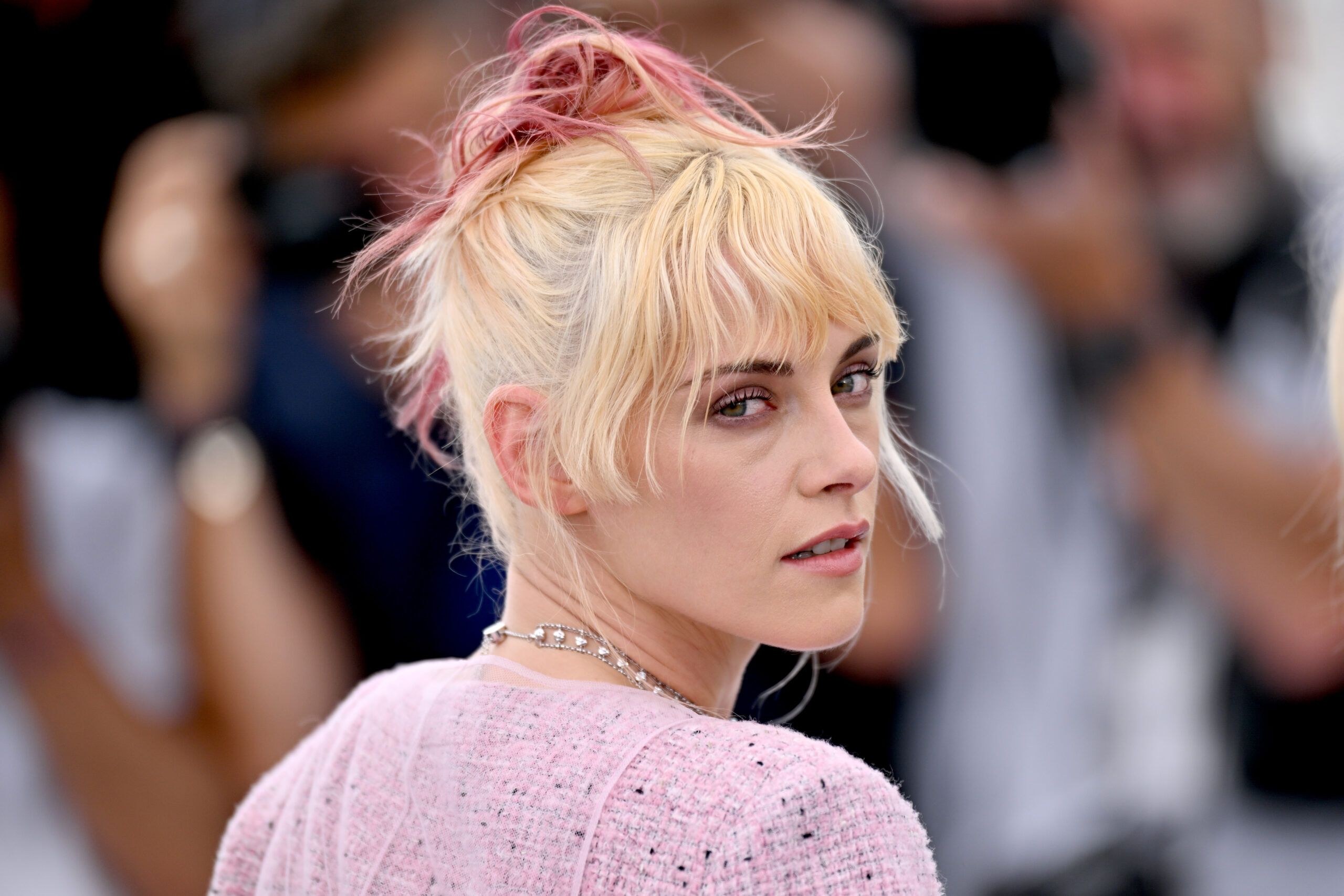 Kristen Stewart during "The Chronology of Water" photocall at the 78th annual Cannes Film Festival at Palais des Festivals on May 16, 2025 in Cannes, France.