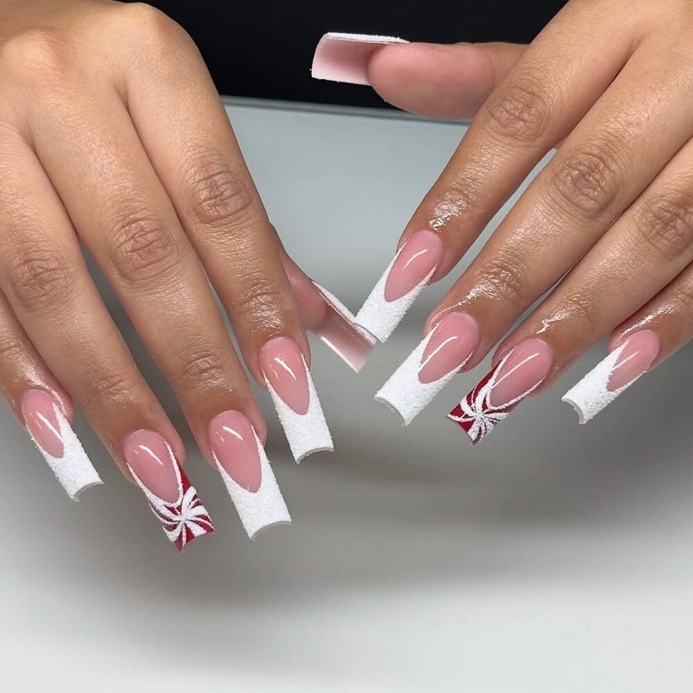 Frosted Candy Cane French