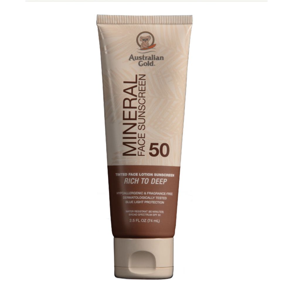 Australian Gold Mineral SPF 50 Tinted Face ($19)