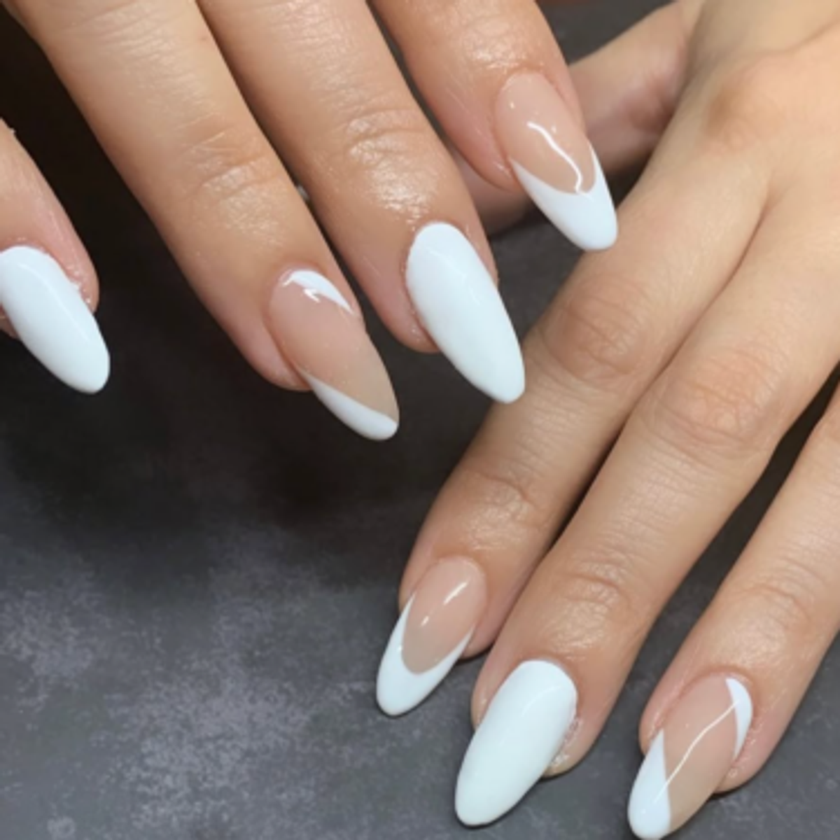 white nails