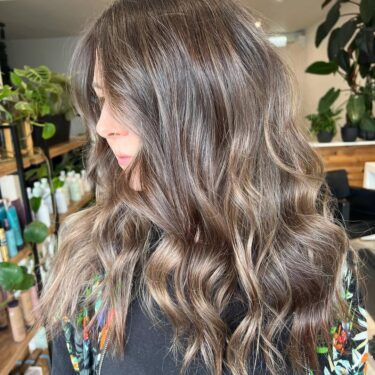 Ash brunette hair color