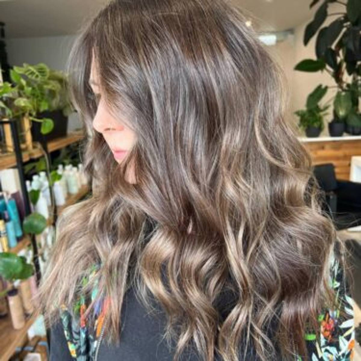 Ash brunette hair color