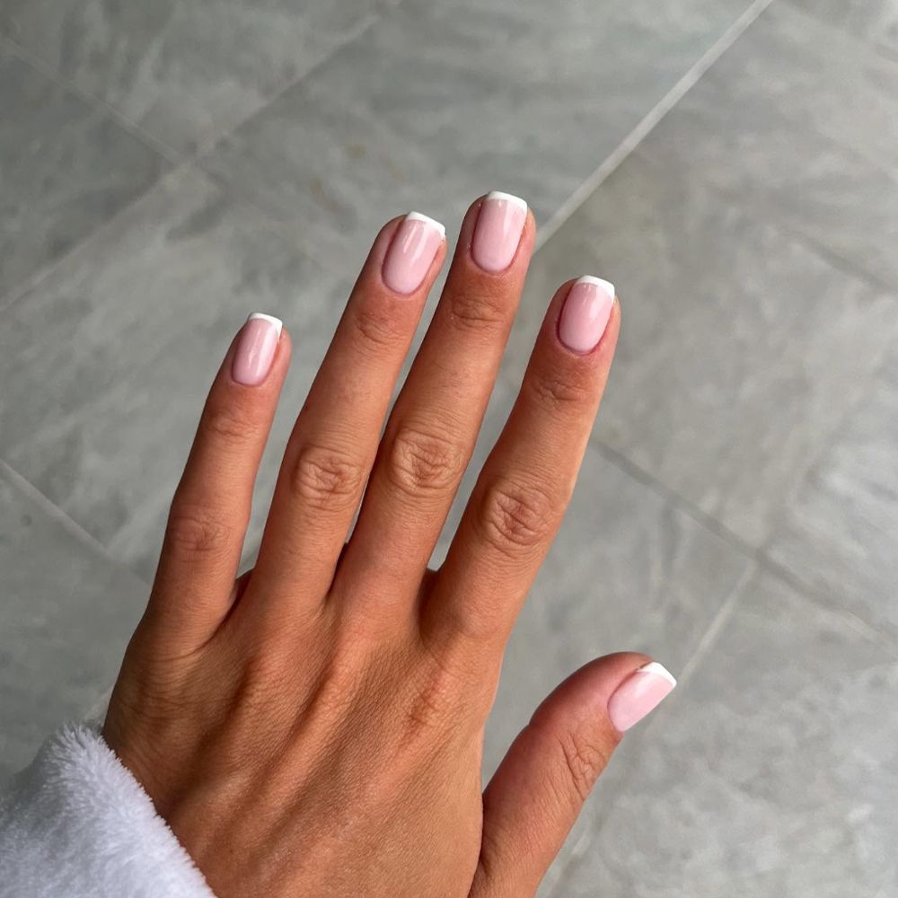 Classic Square French Manicure