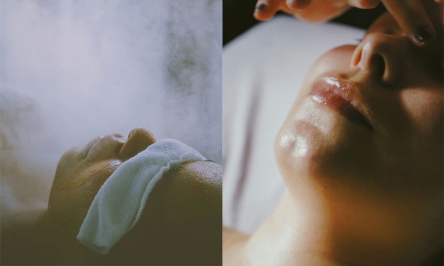 sidw by sidw images of women getting facial spa treatments