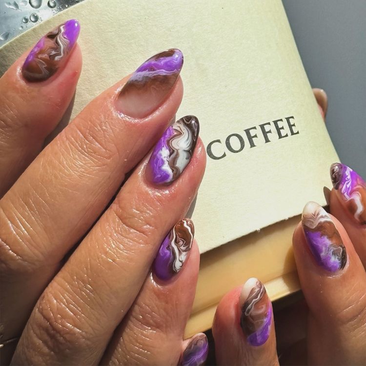 Amethyst marble