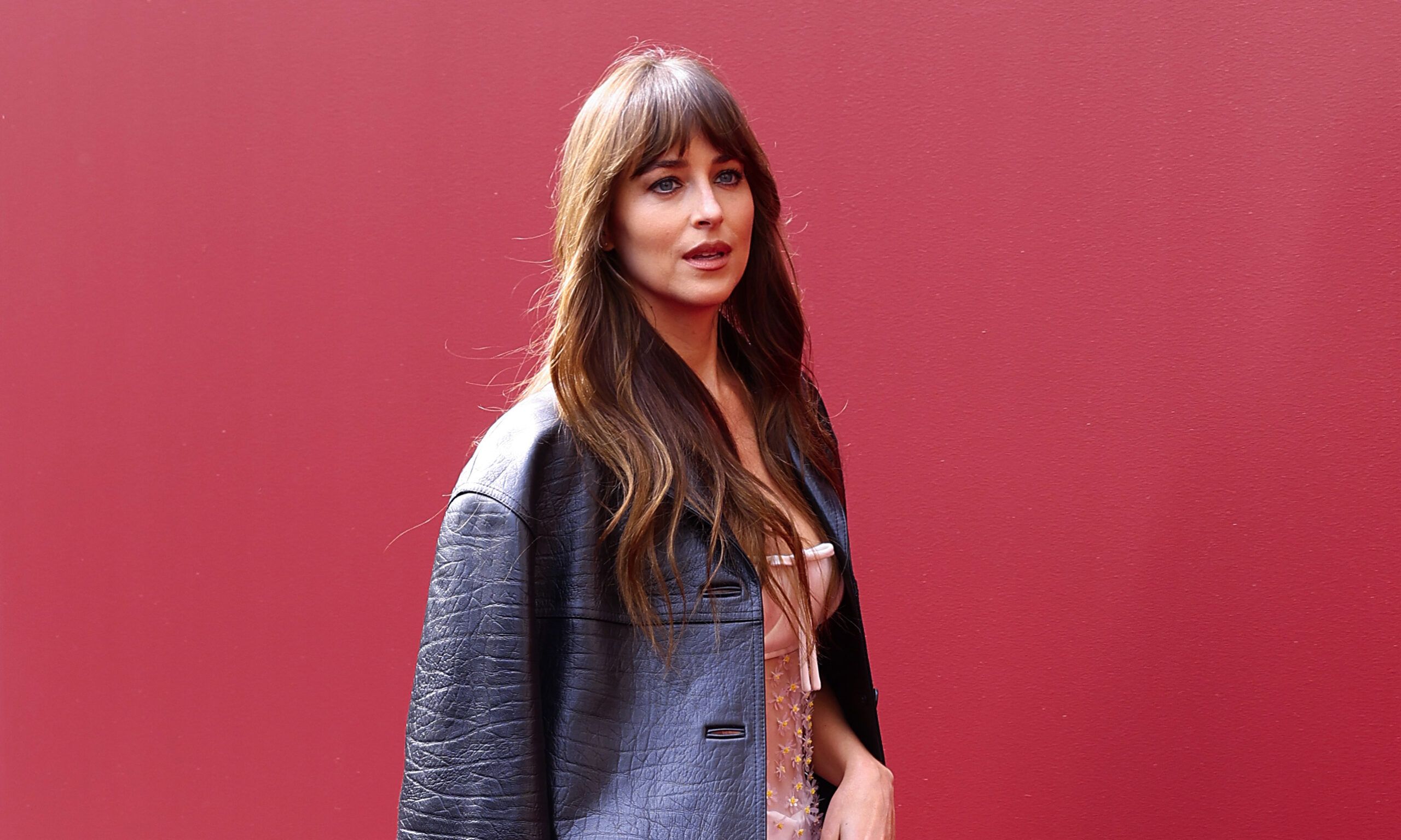 Dakota Johnson attends the Gucci Women's Spring Summer 2025 Fashion Show during the Milan Fashion Week Womenswear Spring/Summer 2025 at Triennale di Milano on September 20, 2024 in Milan, Italy.