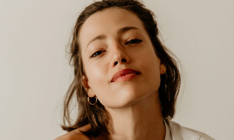 close-up portrait woman face