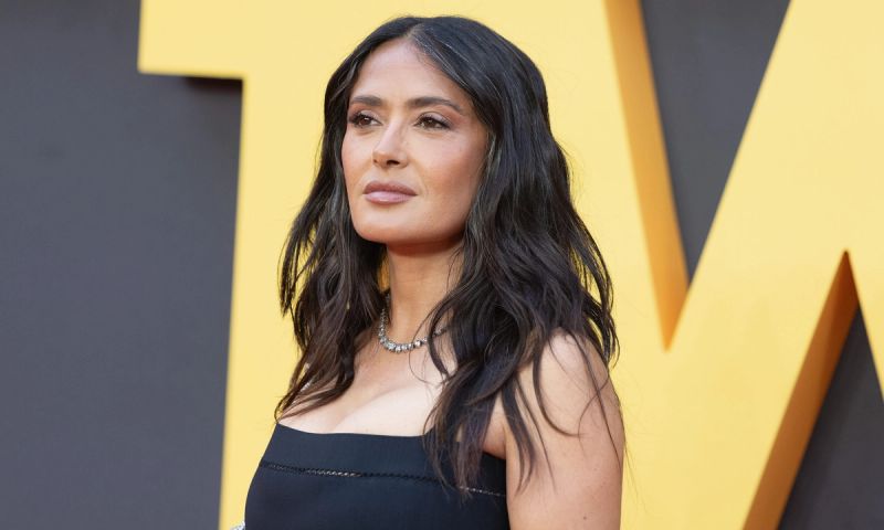 Salma Hayek attends the European premiere of "Blink Twice" at the Odeon Luxe Leicester Square on August 19, 2024 in London, England.