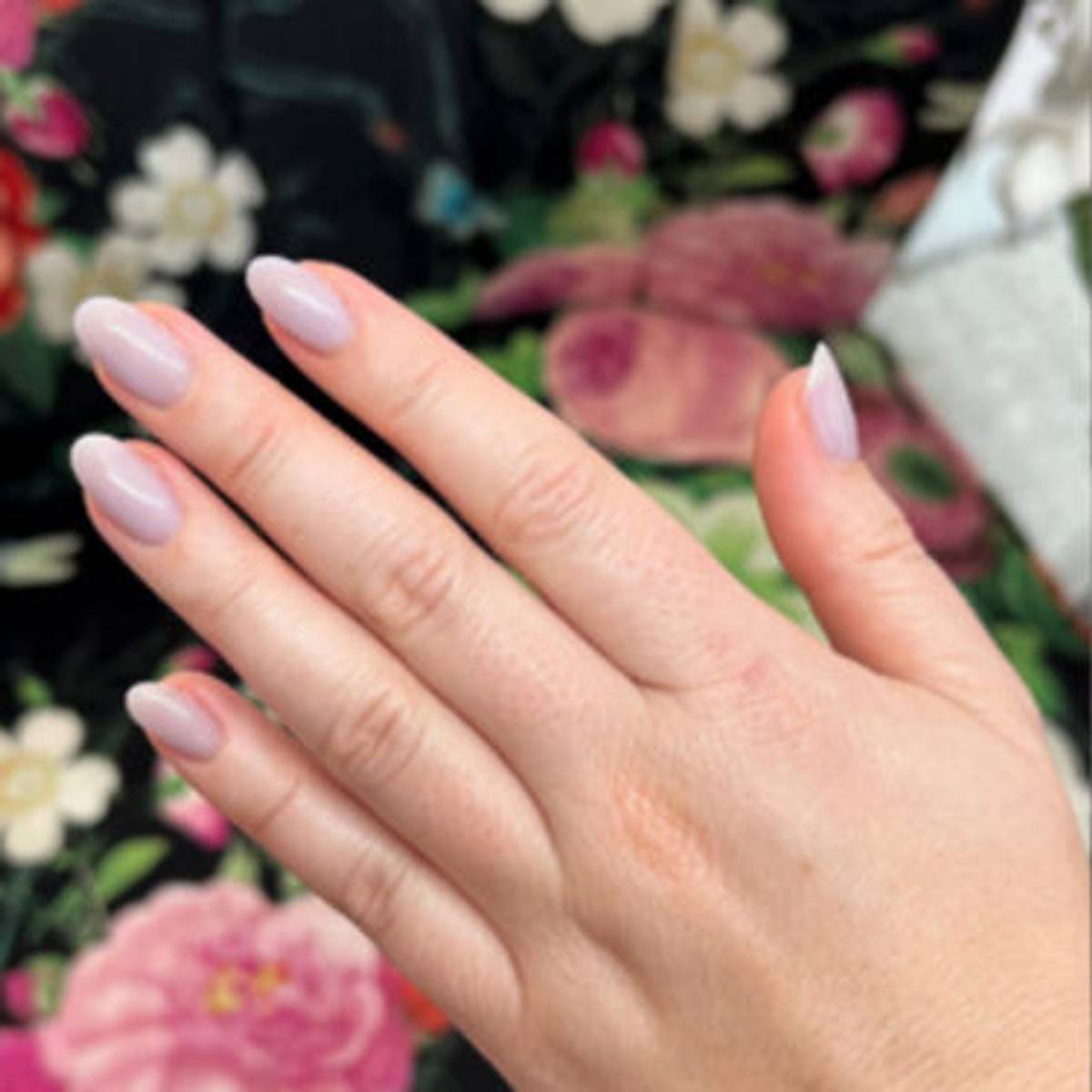 lilac syrup nails