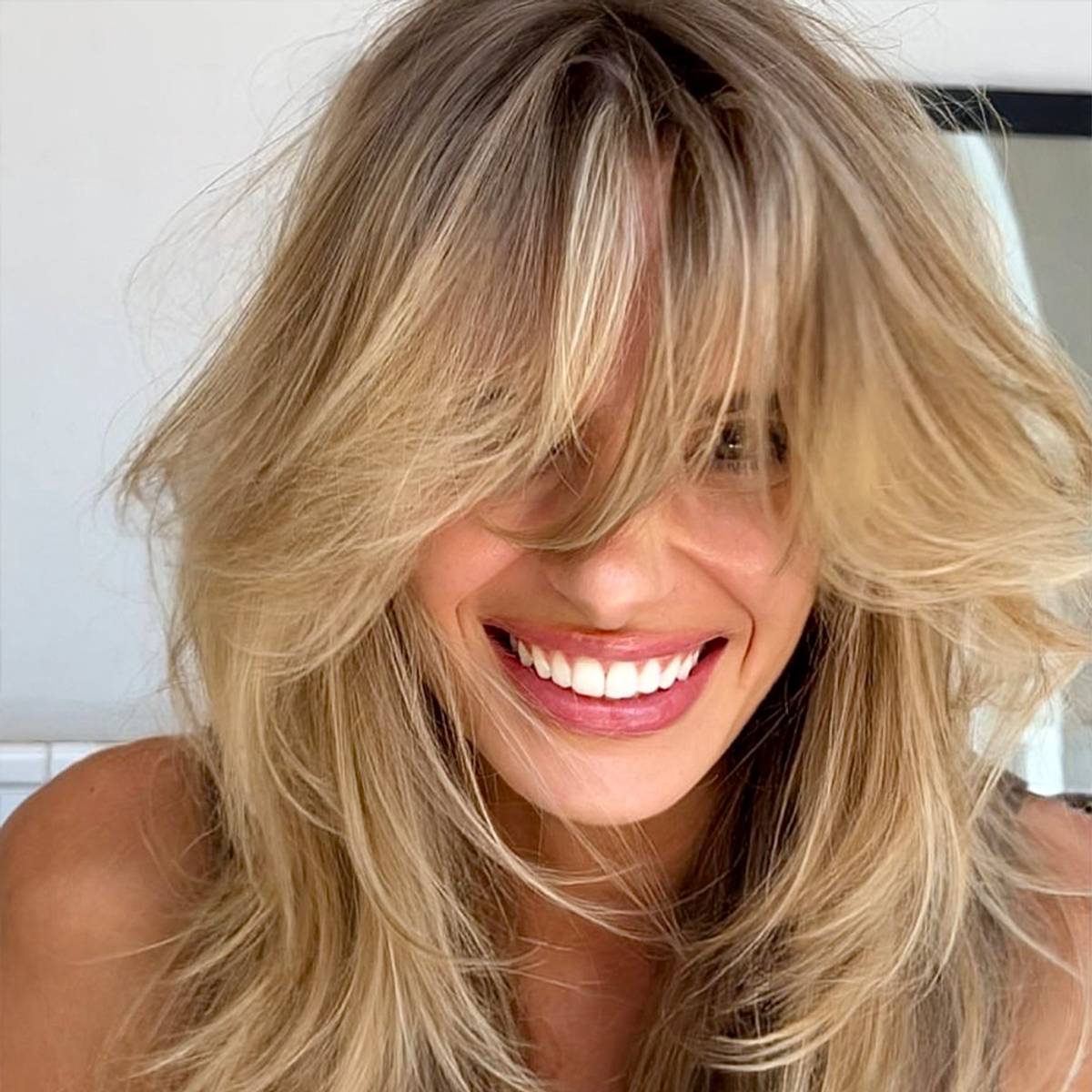 feathered bangs