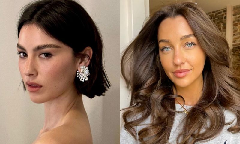 models with expensive brunette hair color