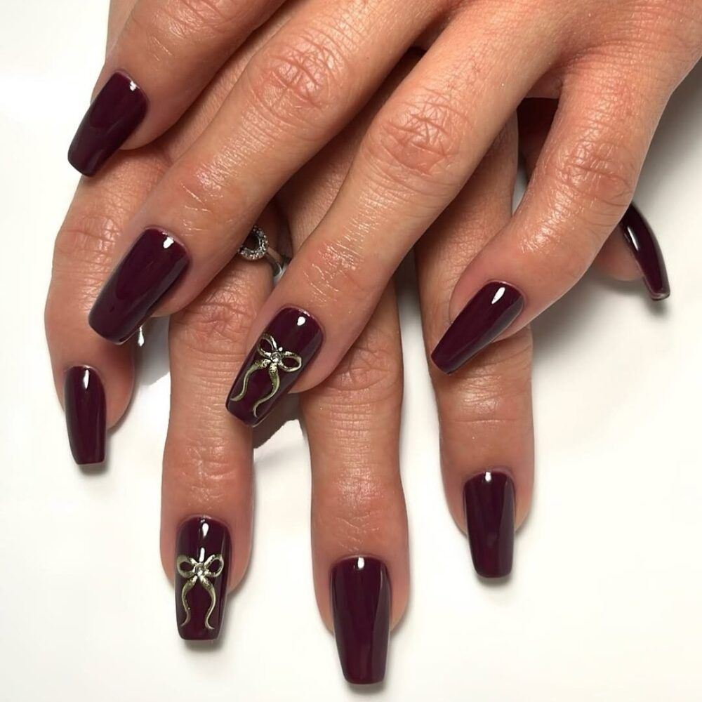 Burgundy Nails