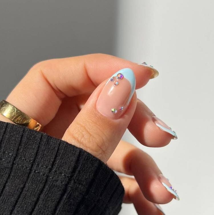 Icy French Manicure