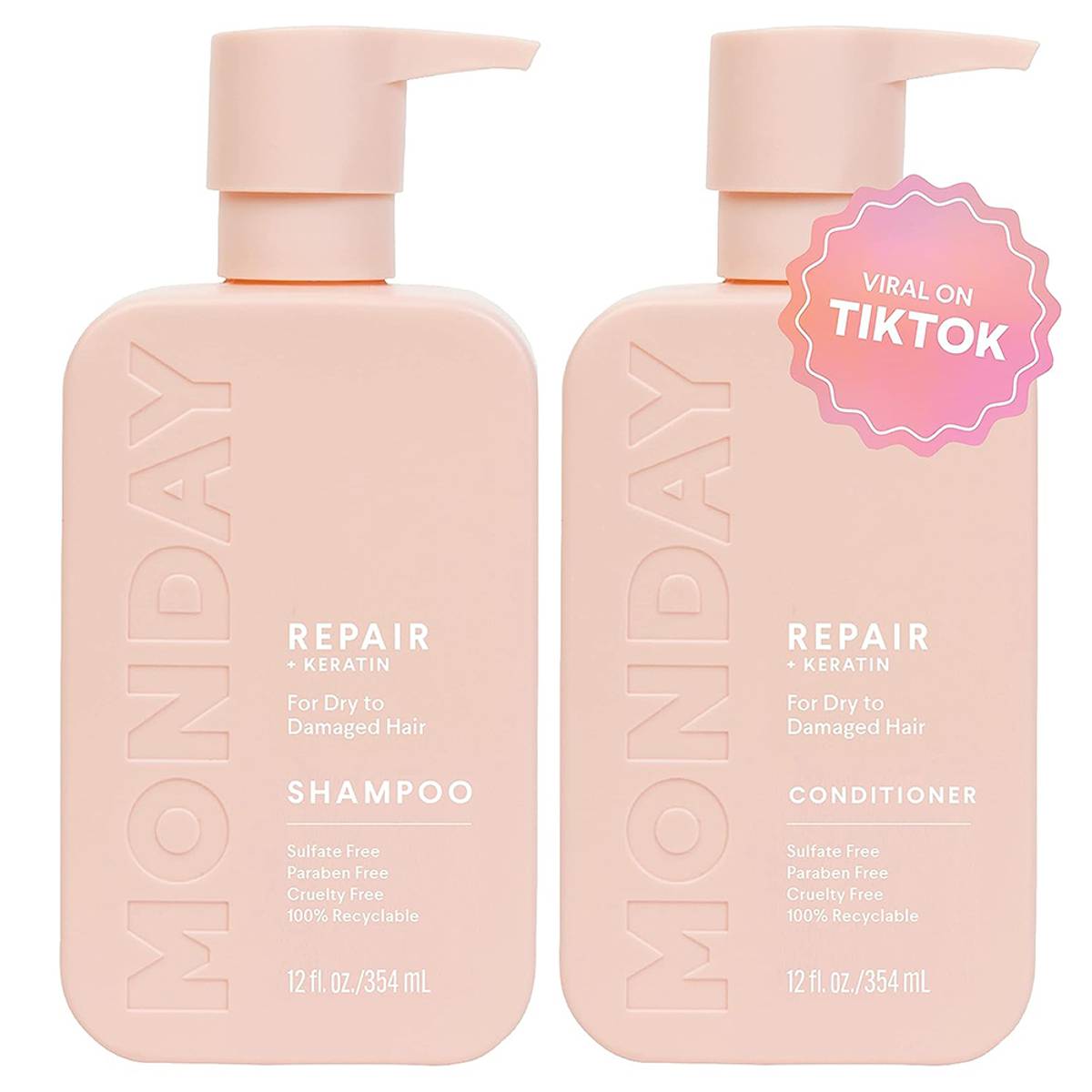 monday repair keratin shampoo and conditioner