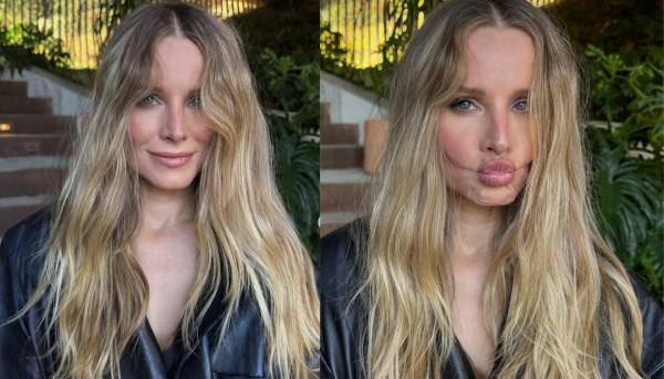 Kristen Bell post-Pilates wave hair