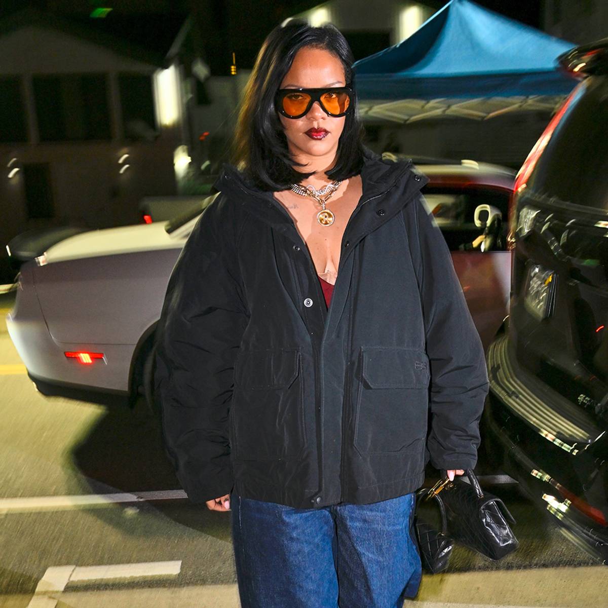 Rihanna is seen on March 21, 2025 in Los Angeles, California.