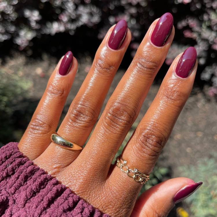 plum nails