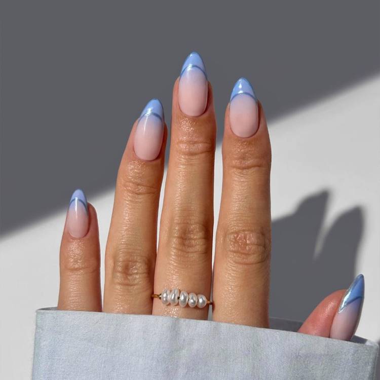 Icy blue French