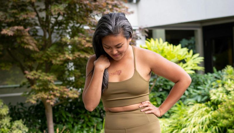 woman with gray hair