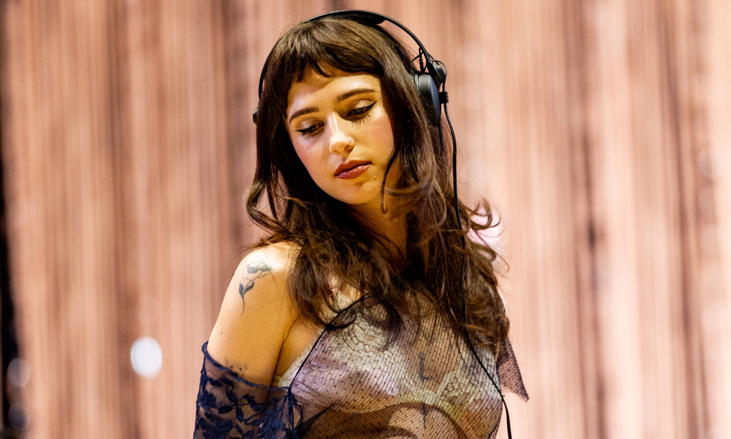 Clairo performs at the Outdoor Theatre at the 2025 Coachella Valley Music And Arts Festival on April 12, 2025 in Indio, California.