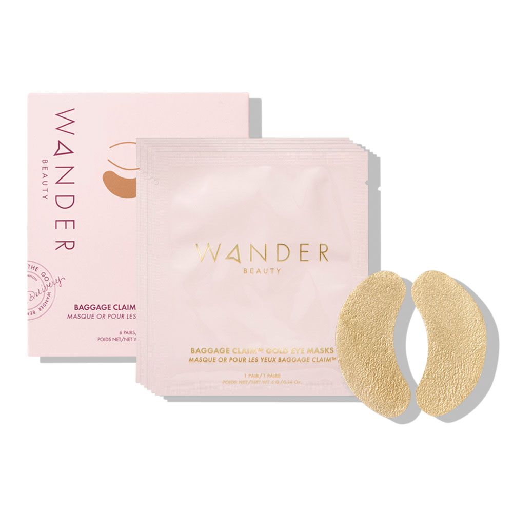 Wander Beauty Baggage Claim Gold Eye Mask ($26)